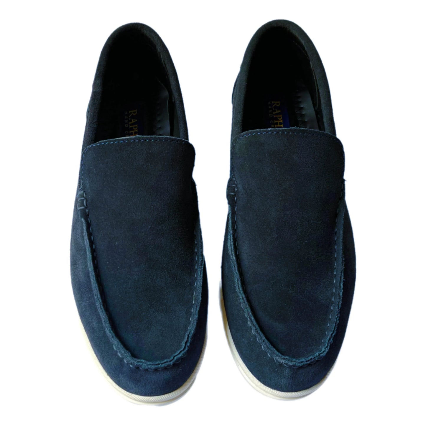 Blue Leather Loro Piana - The Raphael Store