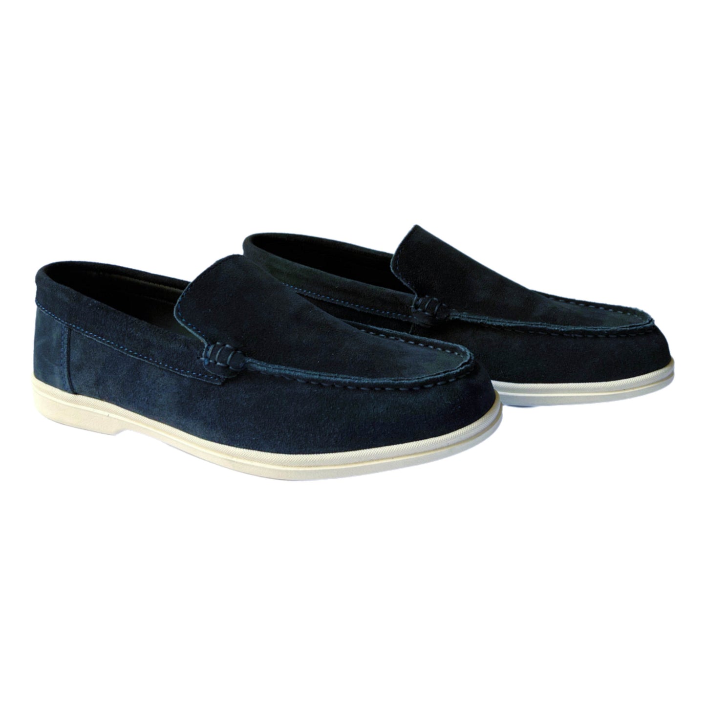 Blue Leather Loro Piana - The Raphael Store