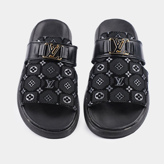 Premium Men's Slipper - Art No-306 BLK