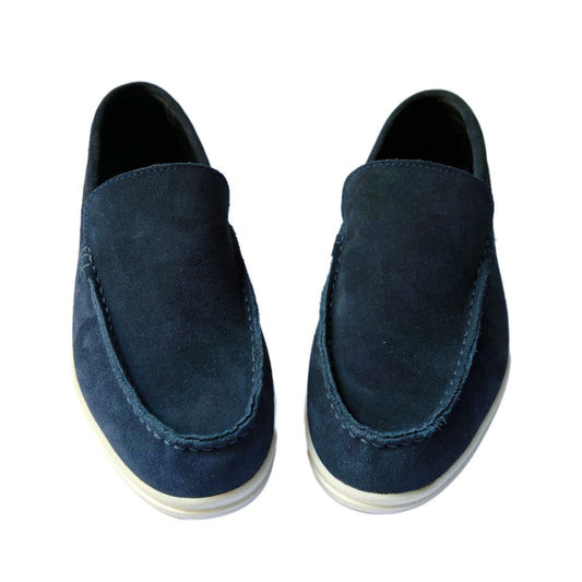 Blue Leather Loro Piana